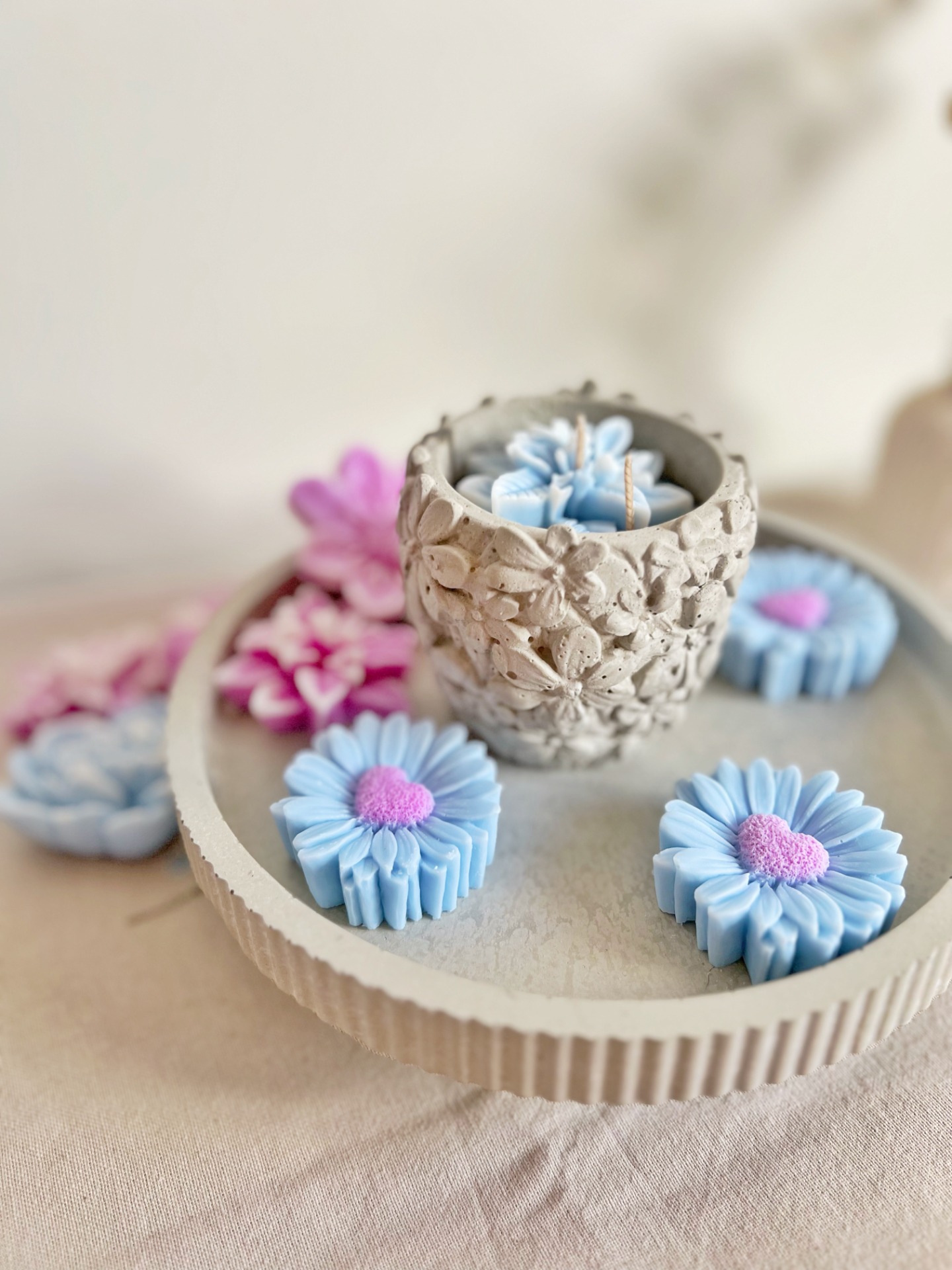 Přírodní svíčky ze sójového vosku.